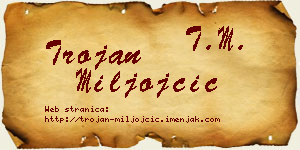 Trojan Miljojčić vizit kartica